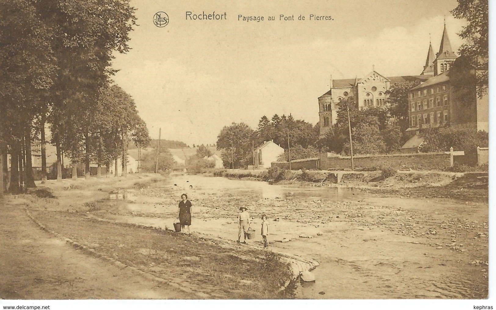 ROCHEFORT : Paysage Au Pont De Pierres - TRES RARE CPA - Cachet De La Poste 1928 - Rochefort