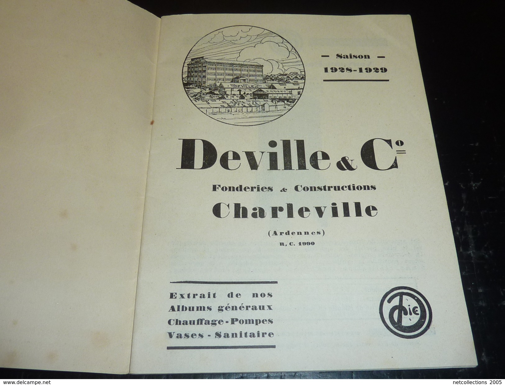 CATALOGUE PUBLICITAIRE - LES POELES CHEMINEES Et AUTRES OBJET MOBILIER DEVILLE (CHARLEVILLE (ardennes) - DOCUMENTS (2) - Home Decoration