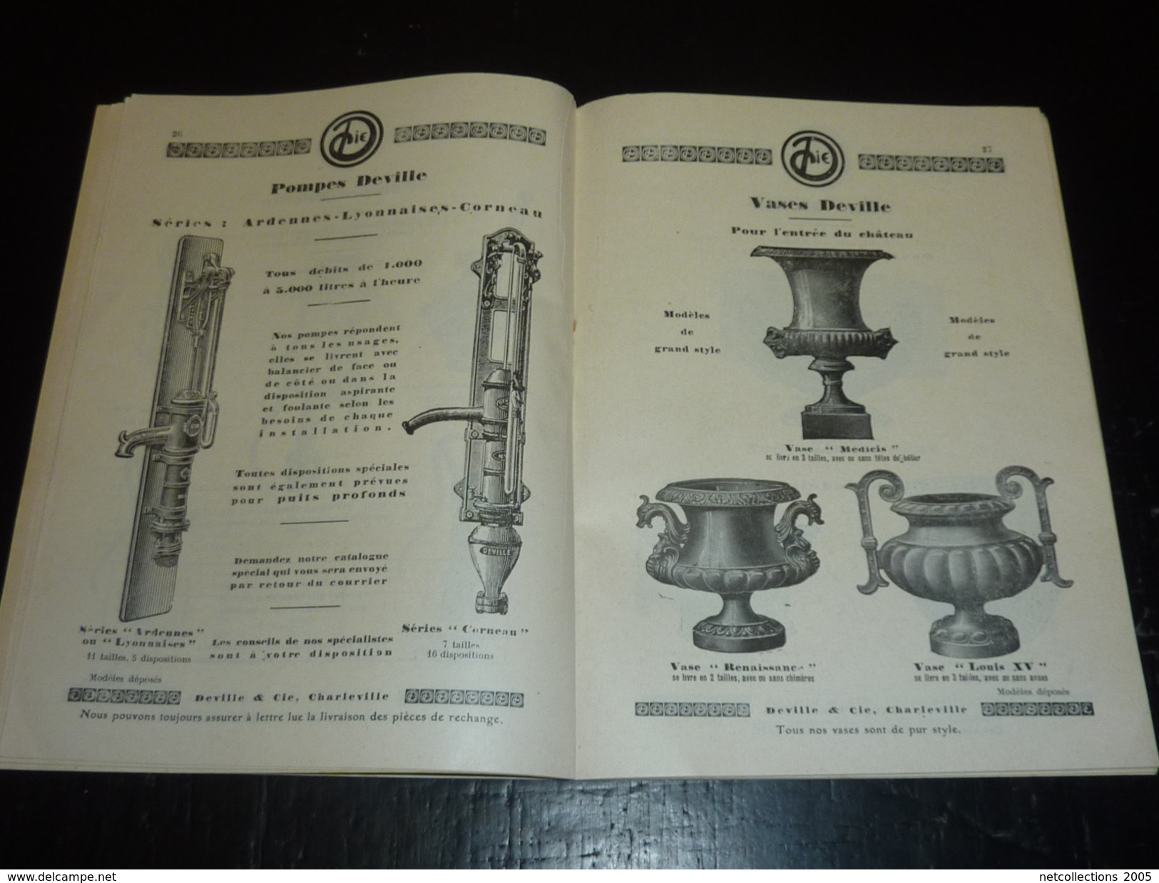 CATALOGUE PUBLICITAIRE - LES POELES CHEMINEES Et AUTRES OBJET MOBILIER DEVILLE (CHARLEVILLE (ardennes) - DOCUMENTS (2) - Home Decoration