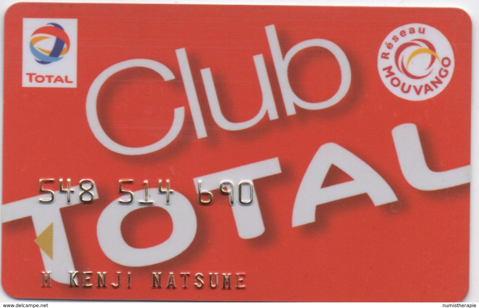 Club TOTAL : Carte De Fidélité - Other & Unclassified