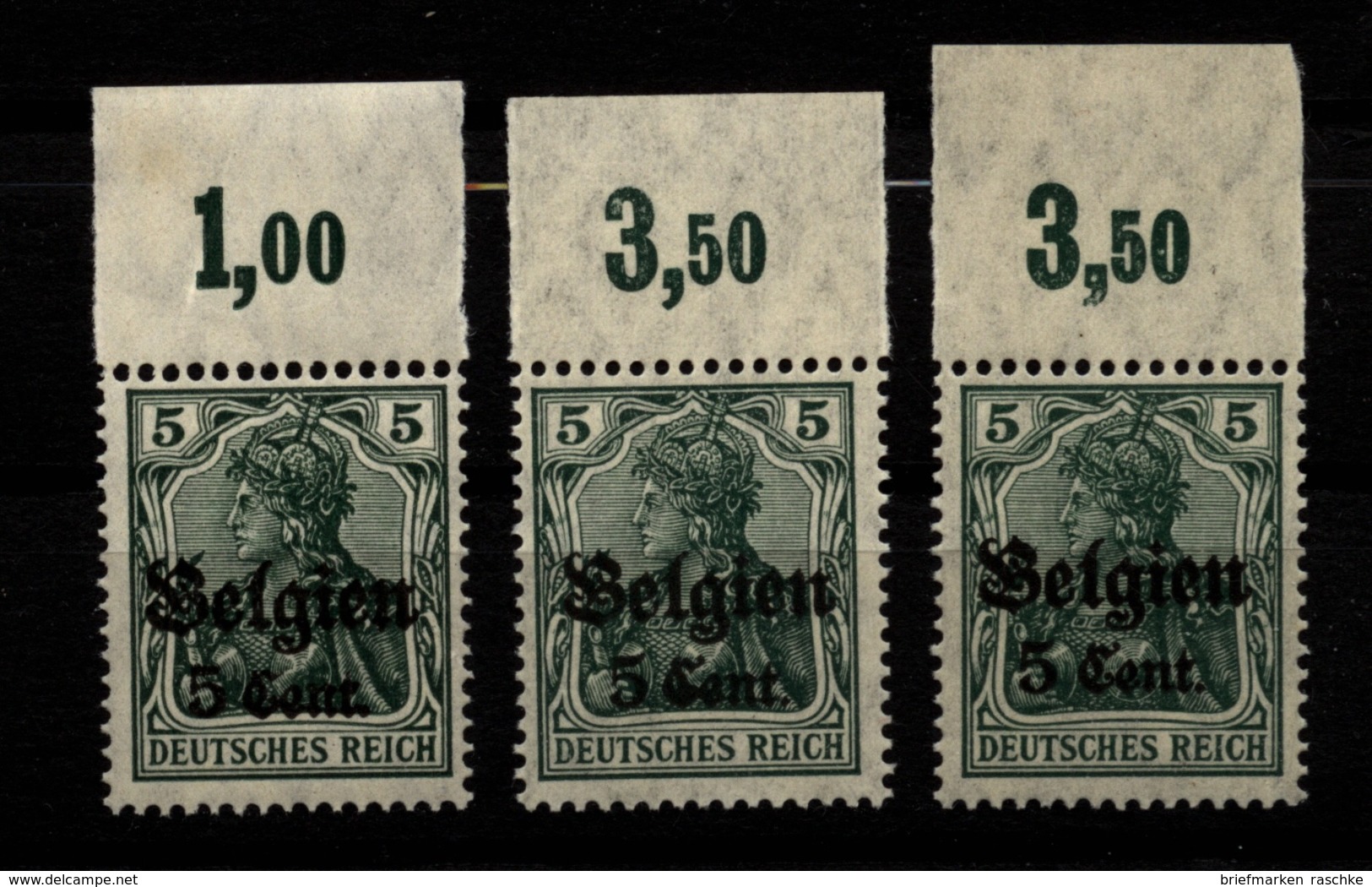 Belgien,12Ia,Ib,II,xx,mit OR,teils Gep. - Bezetting 1914-18