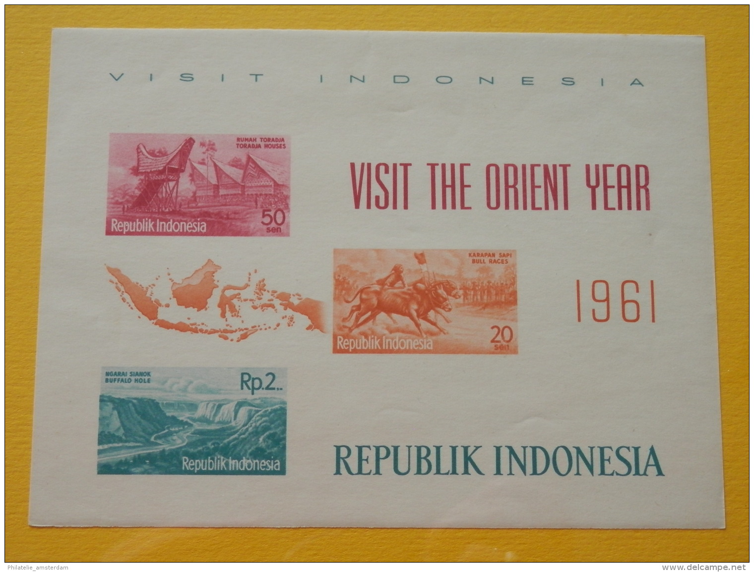 Indonesia 1961, VISIT THE ORIENT YEAR: Mi 291-00, Bl. 1-4, ** - Indonesië