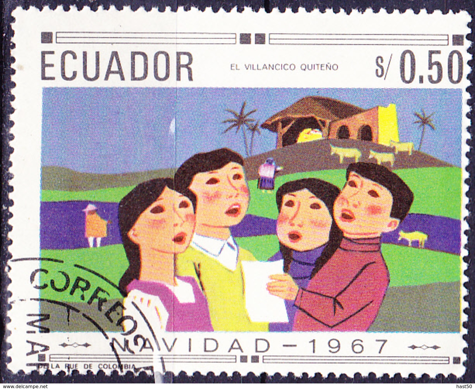 Ecuador - Singende Kinder (MiNr. 1395) 1967 - Gest. Used Obl. - Ecuador