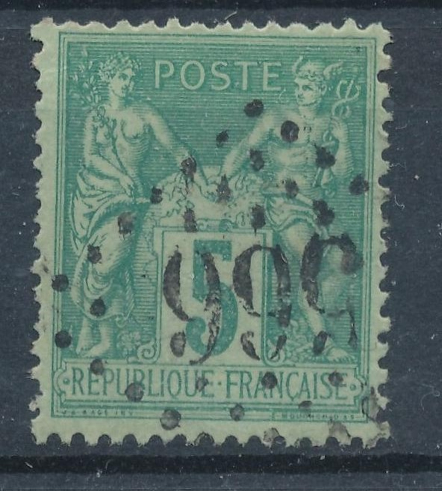 N°75 LOSANGE GRANDS CHIFFRES. - 1876-1898 Sage (Type II)
