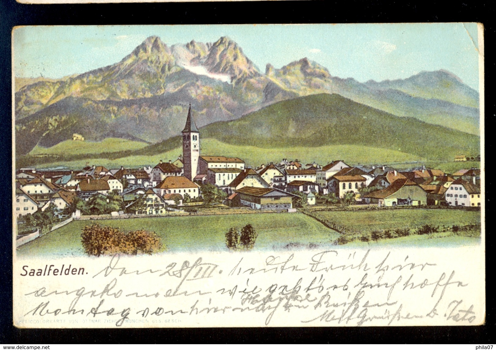 Saalfelden / Year 1903 / Postcard Circulated, 2 Scans - Saalfelden