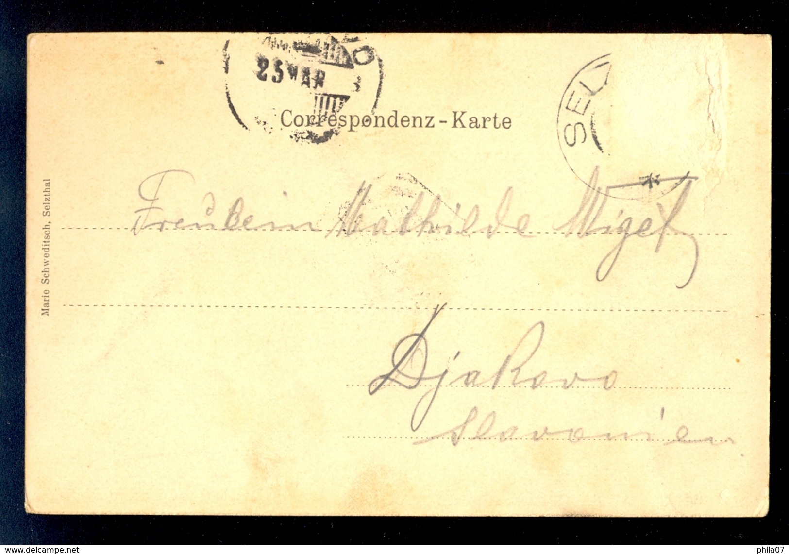 Selzthal / Year 1903 / Postcard Circulated, 2 Scans - Selzthal