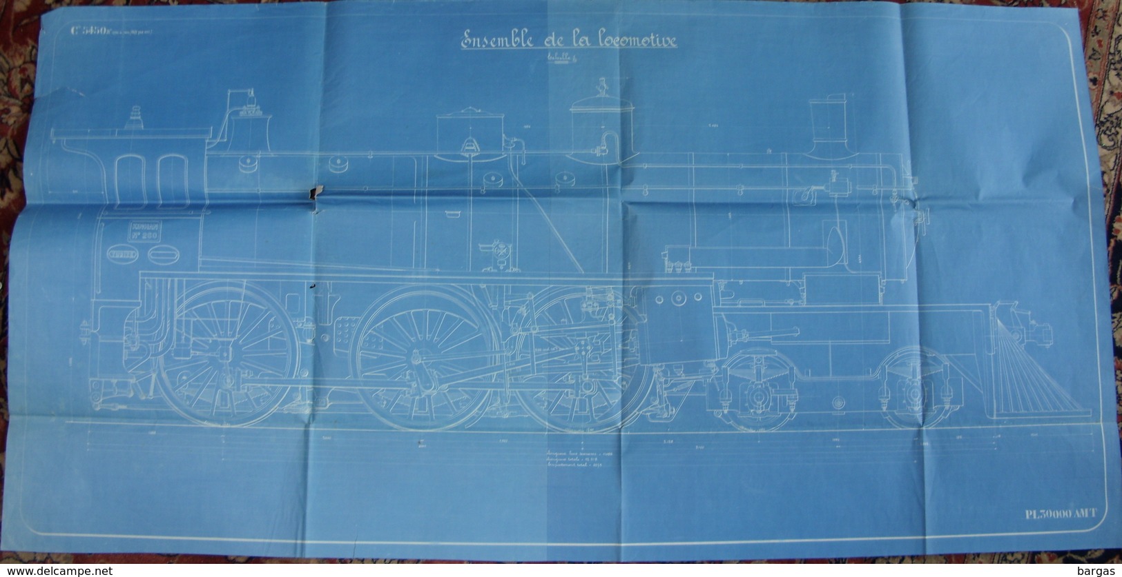 Beau Grand Plan Des Ateliers De Tubize Nivelles Train Locomotive Kin-hanchemins De Fer Tramways De Chine Ligne Lung Hai - Spoorweg