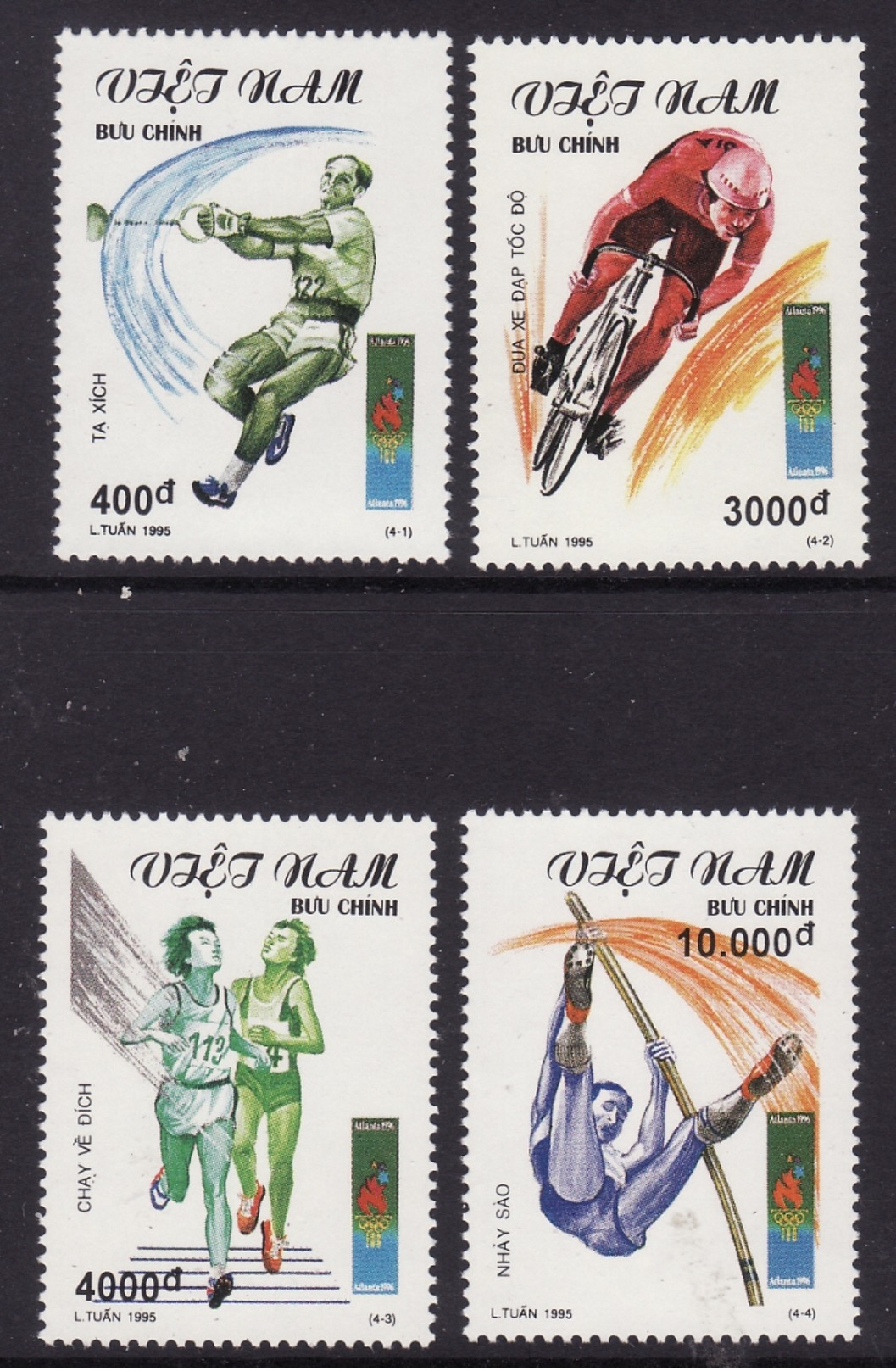 Vietnam #2615-18, F-VF Mint NH ** 1996 Atlanta Summer Olympics - Estate 1996: Atlanta