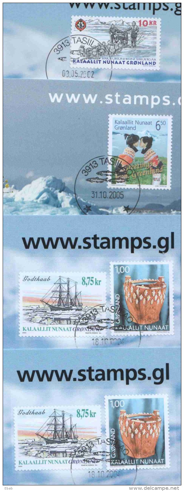 Danmark Gronland - various issues canceled on paper (Michel value over &euro; 60)1