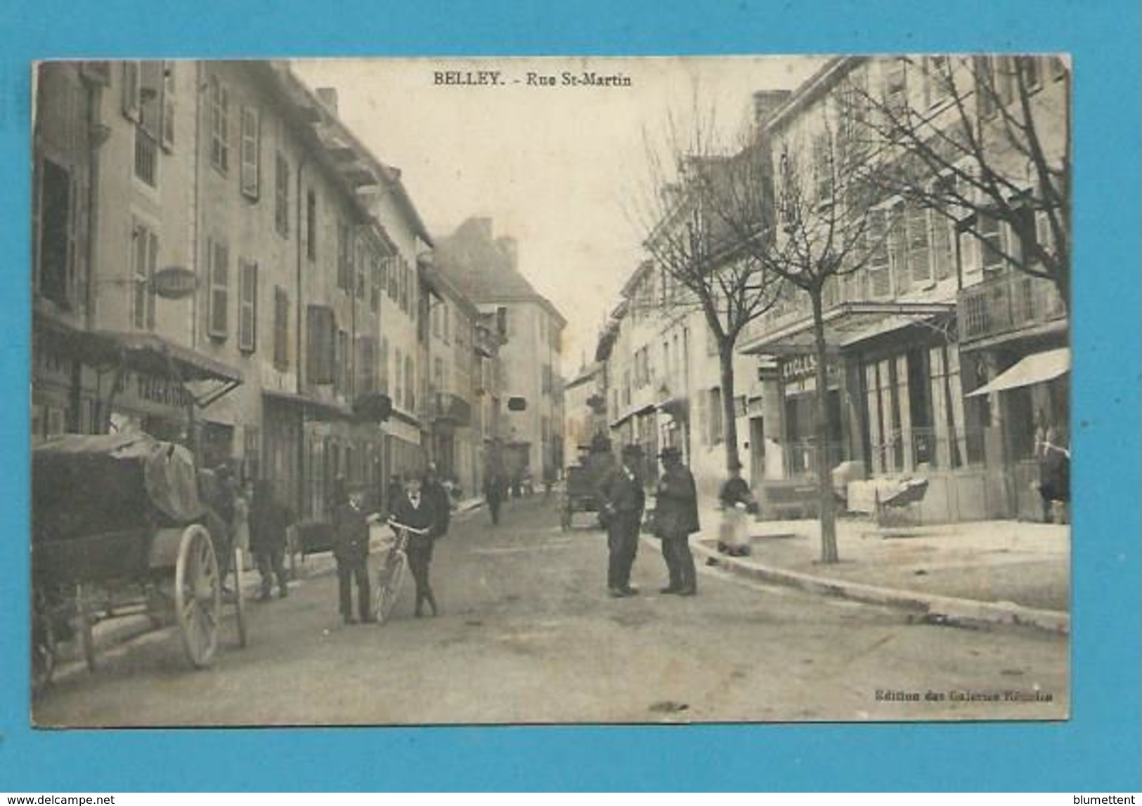 CPA Commerces Rue St-Martin BELLEY 01 - Belley