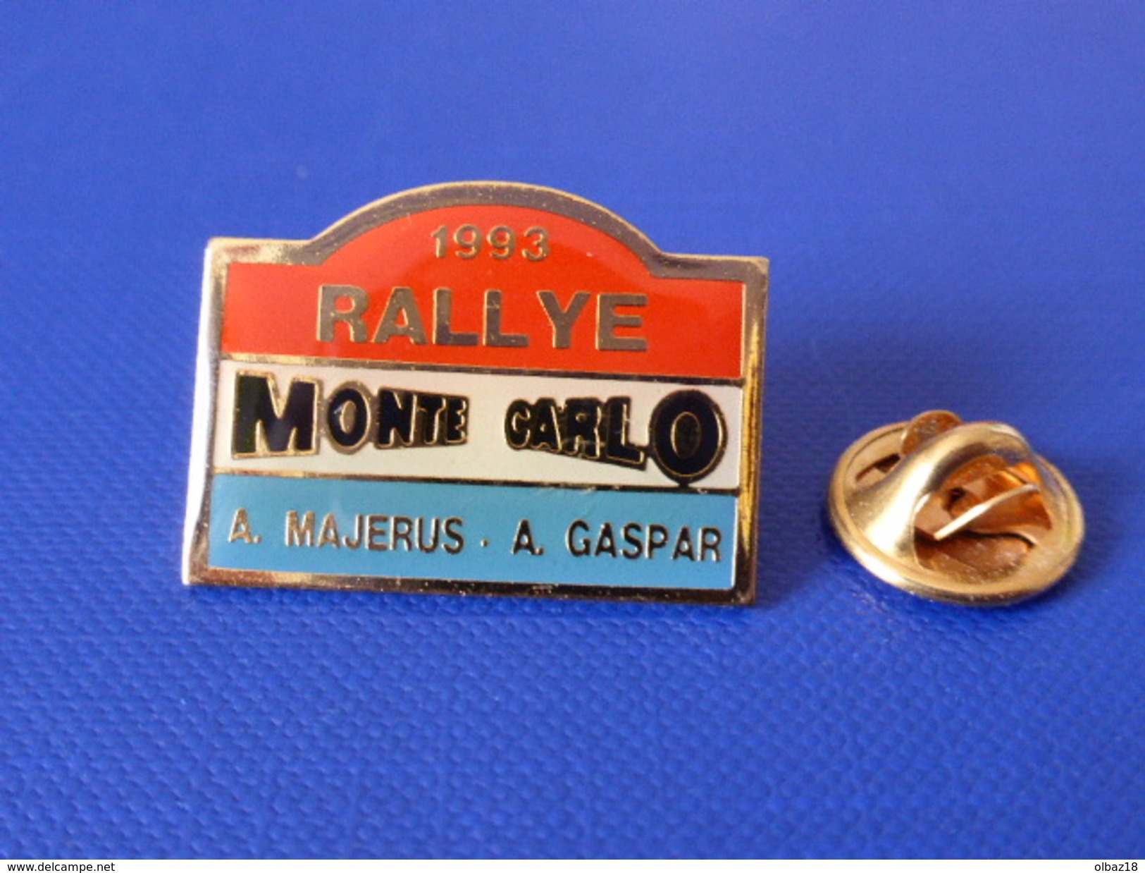 Pin´s Rallye Monte Carlo 1993 - A Majerus Sur Lancia - A Gaspar Sur Ford - Pays Bas (JB43) - Rallye
