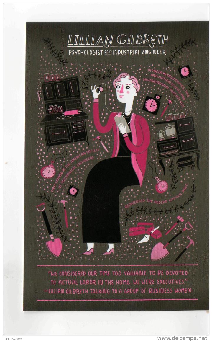 Postcard - Women In Science - Lillian Gilbreth New - Other & Unclassified