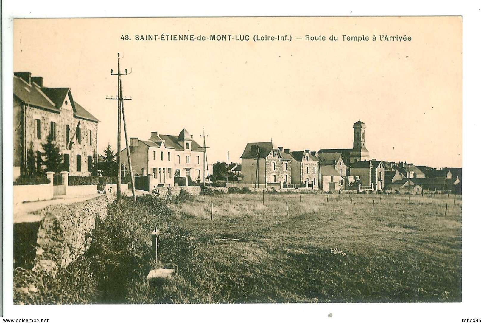 SAINT ETIENNE DE MONTLUC - Route Du Temple à L'Arrivée - Saint Etienne De Montluc