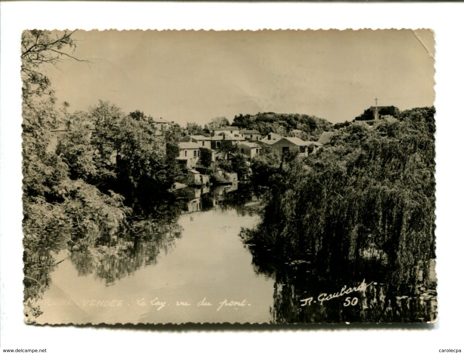 CP    MAREUIL    (85) LE LAY VU DU PONT - Mareuil Sur Lay Dissais