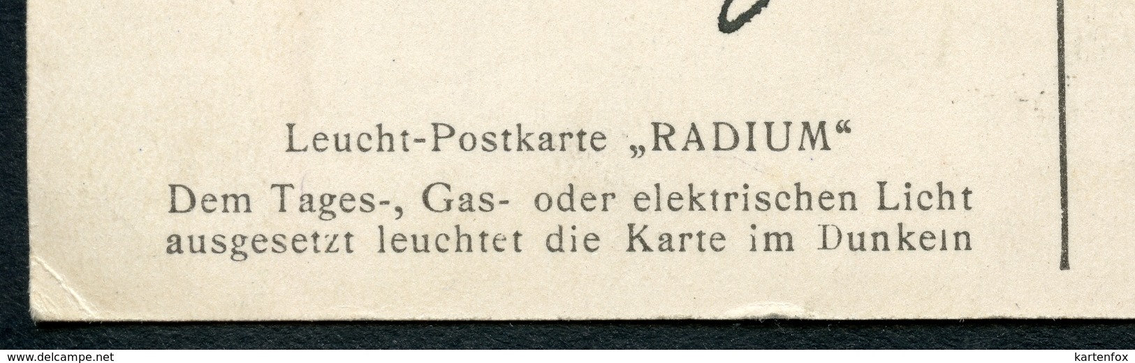 Leucht - Postkarte "RADIUM", 25.8.1910, Von Litzlberg (Seewalchen) Nach Wien Elektrizitätswerke - Sonstige & Ohne Zuordnung