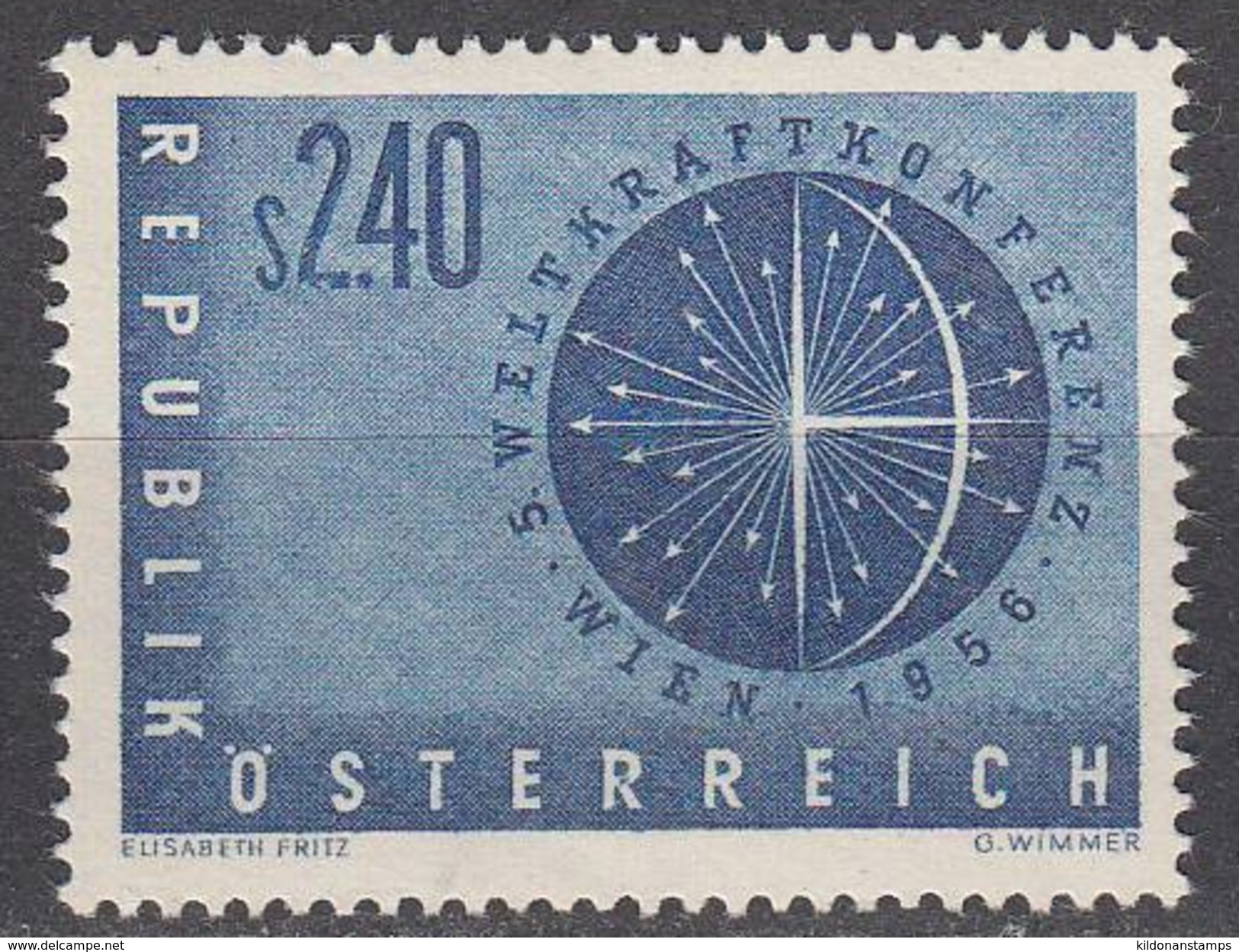 Austria 1956 Mint No Hinge, Sc# 611 - Unused Stamps