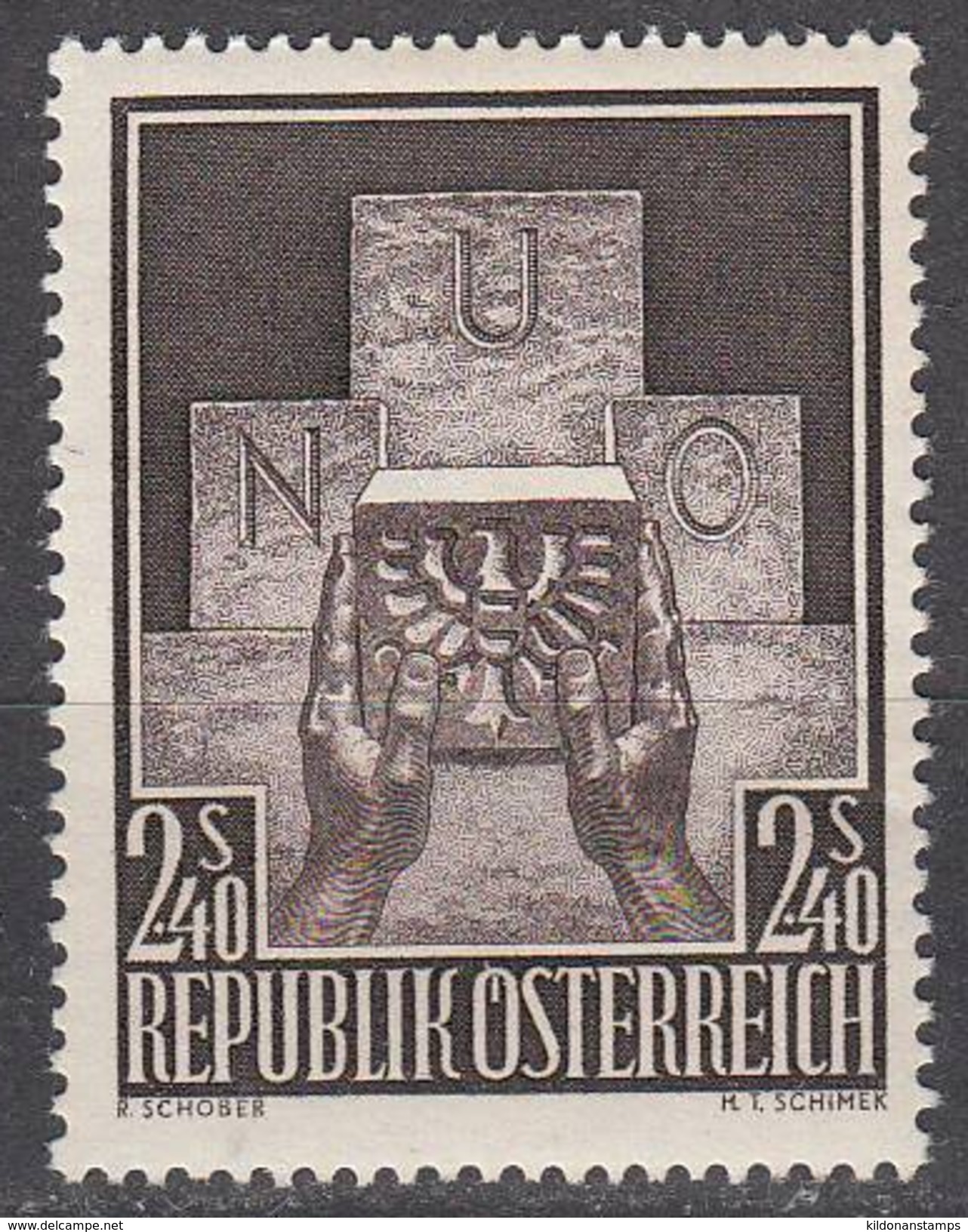 Austria 1956 Mint No Hinge, Sc# 610 - Unused Stamps