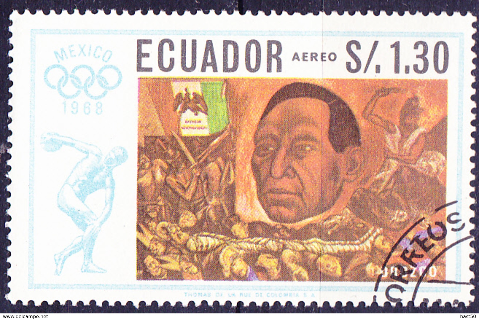 Ecuador - José Clemente Orozco: Präsident Juarez (MiNr. 1315) 1967 - Gest. Used Obl. - Equateur