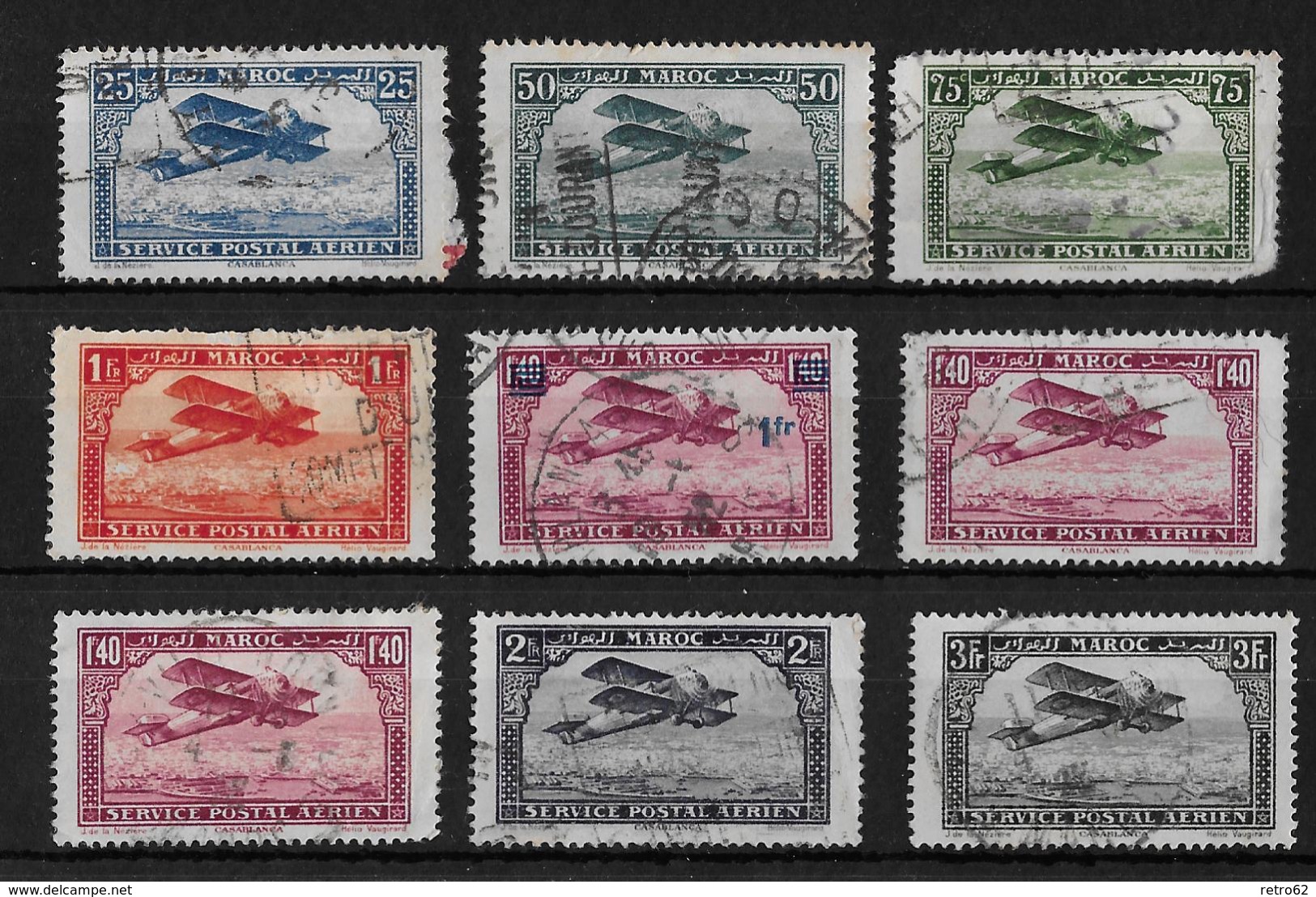 MAROC &rarr; SERVICE POSTALE AERIEN, MOROCCO AIRMAIL, Various Beautiful Stamps - Maroc (1956-...)