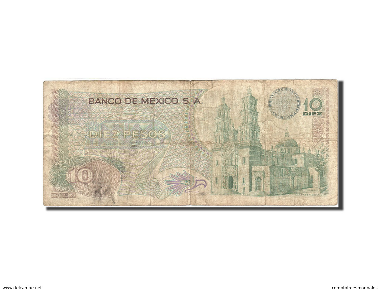 Billet, Mexique, 10 Pesos, 1969-1974, 1971-02-03, KM:63d, TB - Mexique