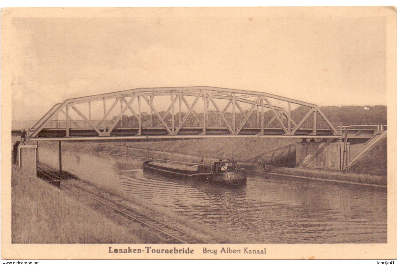 PK - Lanaken Tournebride - Brug Albert Kanaal - Verstuurd 1946 - Lanaken