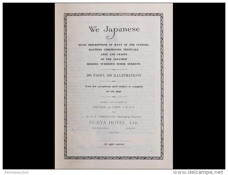 [JAPON] Frederic De GARIS - We Japanese Being Descripti - Unclassified