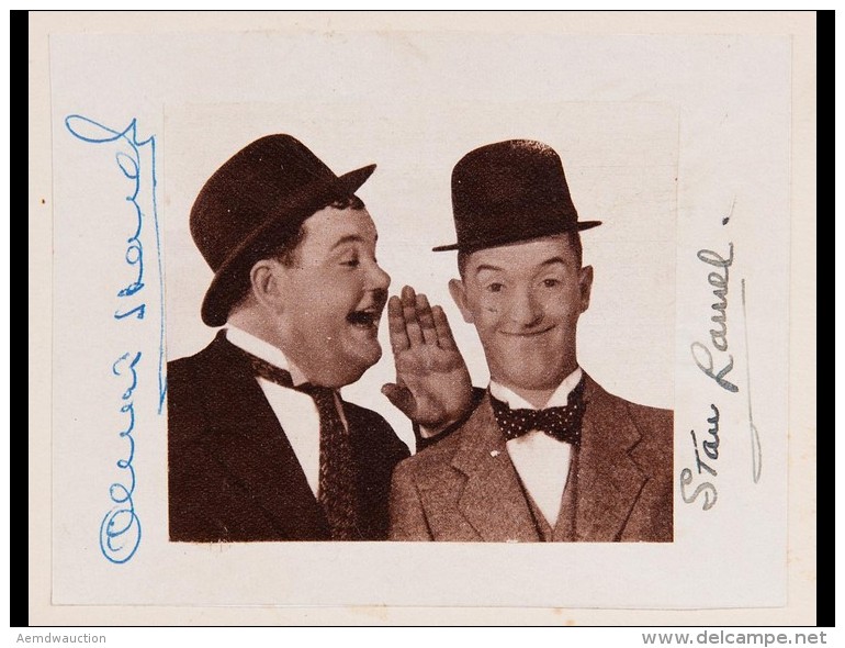 Stan LAUREL &amp; OLIVER HARDY - Signatures Autographes App - Other & Unclassified