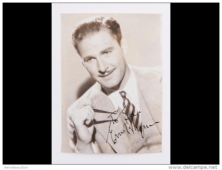 Errol FLYNN - &laquo;Sincere Thanks To My German Friend&raquo;. Pho - Other & Unclassified