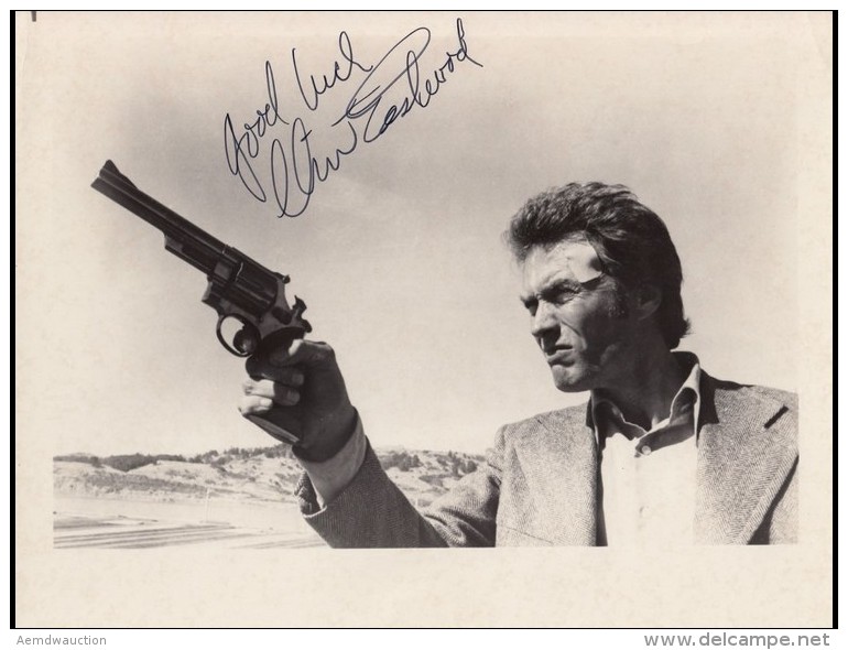 Clint EASTWOOD - Photographie Sign&eacute;e. - Other & Unclassified