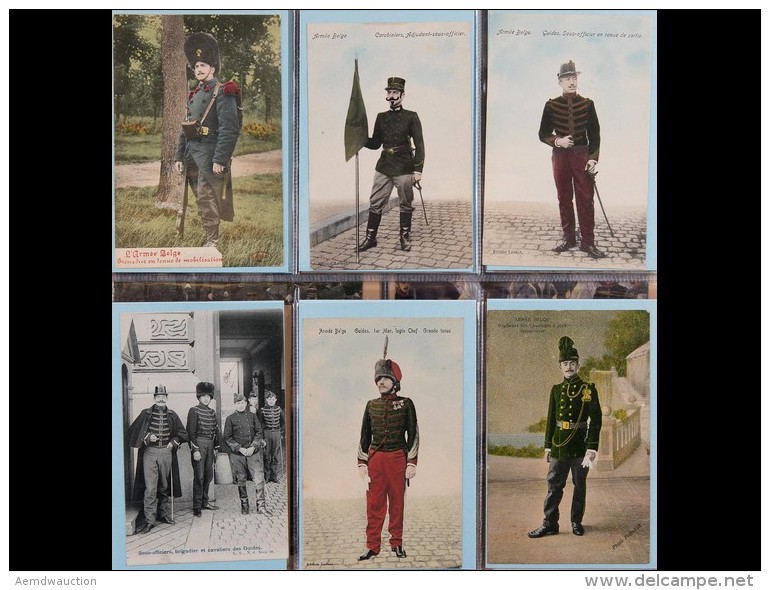 MILITARIA. Arm&eacute;e Belge : Uniformes, Camps, Portraits De - Non Classés