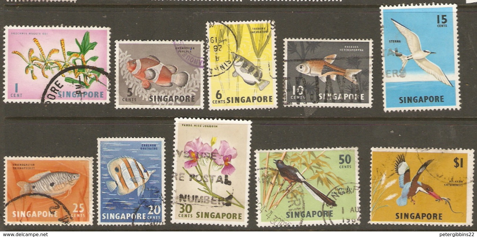 Singapore 1962 Part Set Fine Used - Singapore (1959-...)