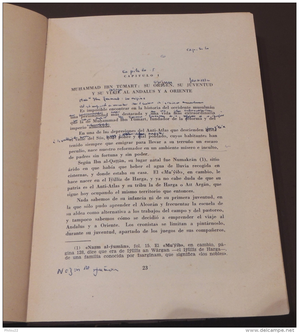 Historia Politica Del Imperio Almohade - Ambrosio Huici Miranda - Primera Parte - 1956 - Aardrijkskunde & Reizen