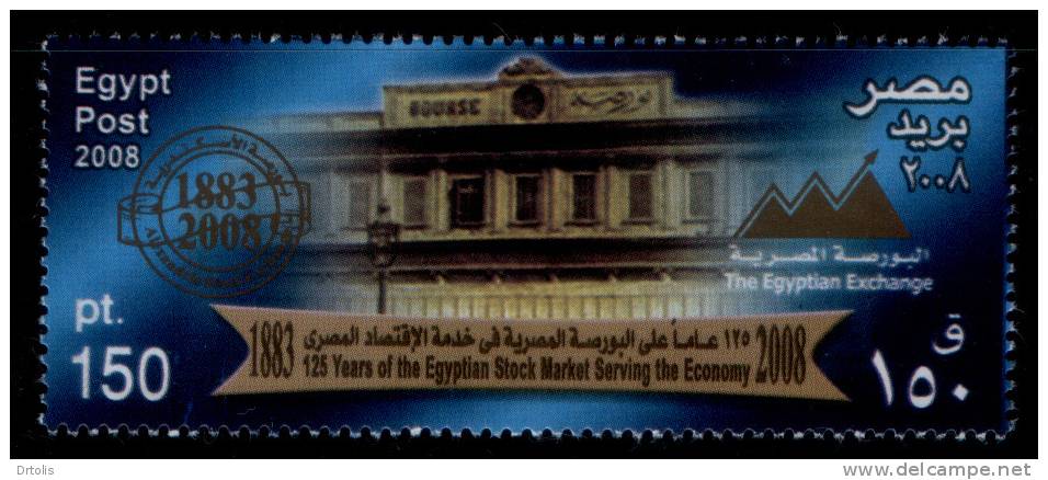 EGYPT / 2008 / CAIRO & ALEX. STOCK EXCHANGES / MNH / VF / 3 SCANS . - Unused Stamps