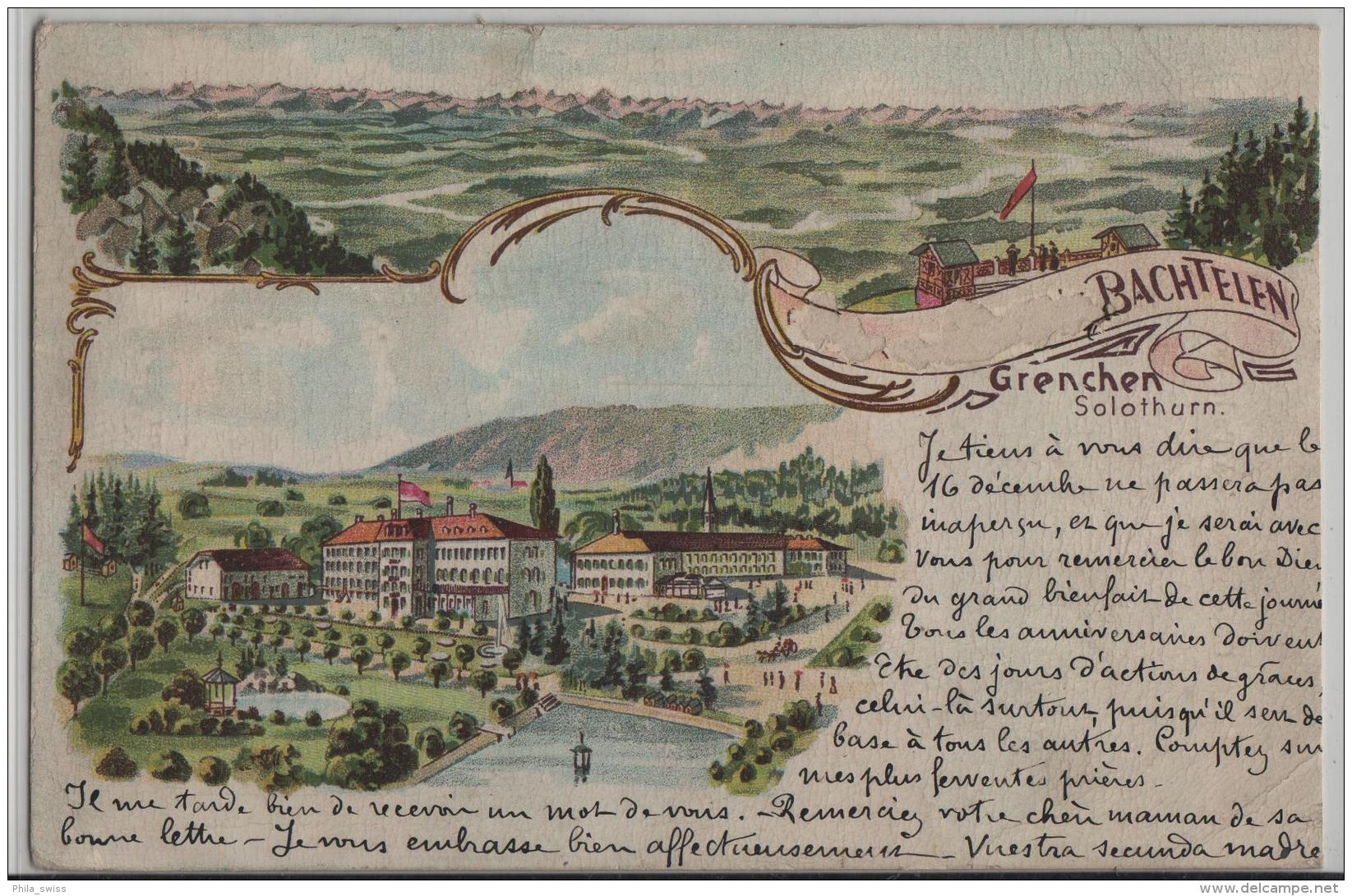 Gruss Von Dem Bachtelen Grenchen - Litho - Autres & Non Classés