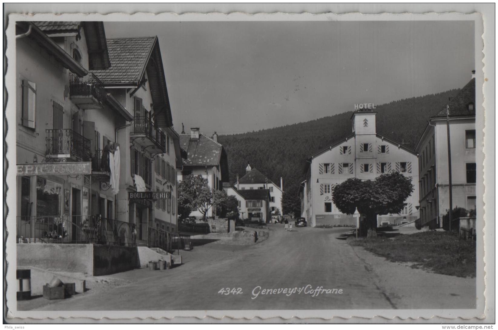 Geneveys S/Coffrane - Boulangerie, Restaurant-Hotel - Animee Auto - Les Hauts-Geneveys