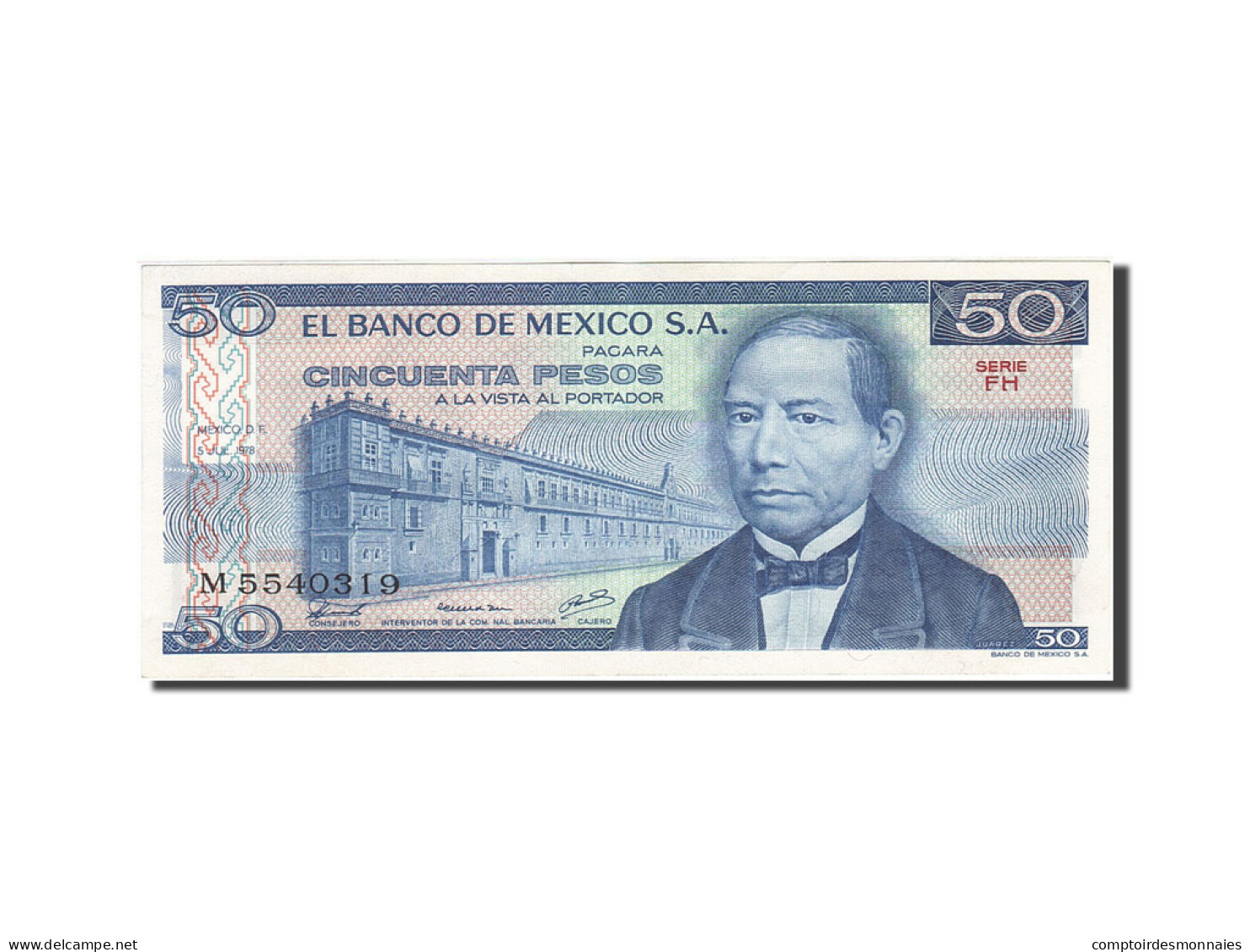 Billet, Mexique, 50 Pesos, 1978-1980, 1978-07-05, KM:67a, SUP - Mexico