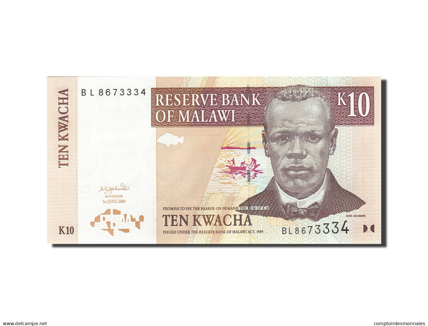 Billet, Malawi, 10 Kwacha, 2004, 2004-06-01, KM:51a, NEUF - Malawi