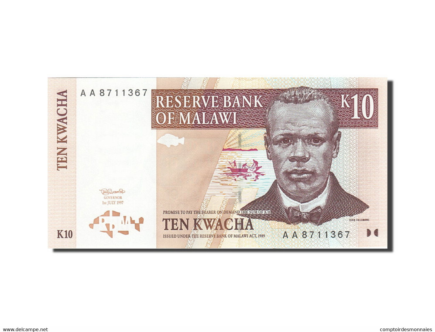 Billet, Malawi, 10 Kwacha, 1997, 1997-07-01, KM:37, SPL - Malawi