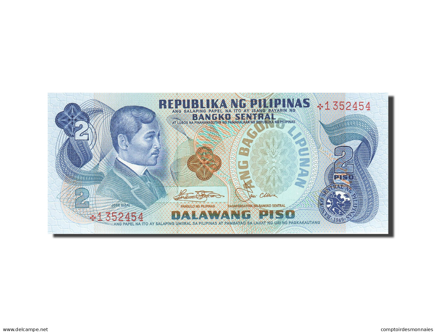 Billet, Philippines, 2 Piso, 1978, Undated, KM:159c, NEUF - Philippines