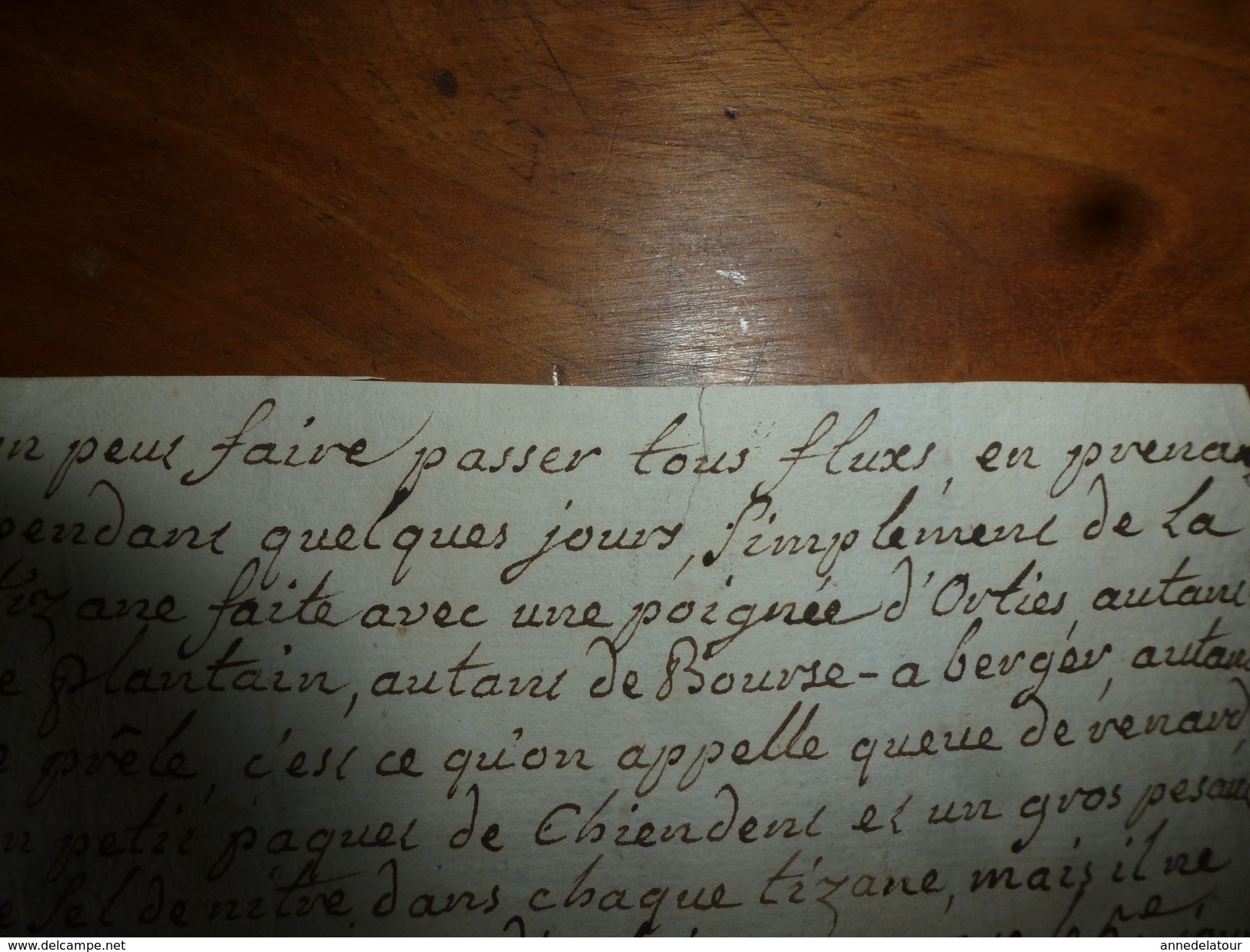 Années 1800 : REMEDE Pour Faire Passer Tous Les Flux Avec De La Tisane Faite Avec Une Poignée D'ORTIES Et.. - Manuscrits