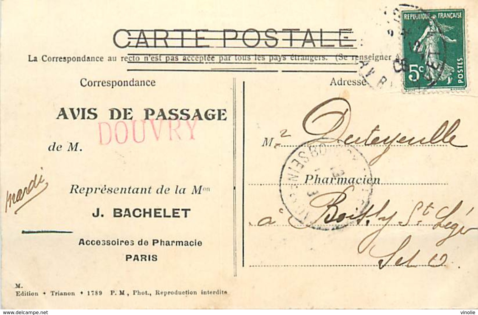 A-17-3927 : ROBINSON. PROMENADE A ANES. VENTES DE CARTES POSTALES A LA BOUTIQUE. - Autres & Non Classés