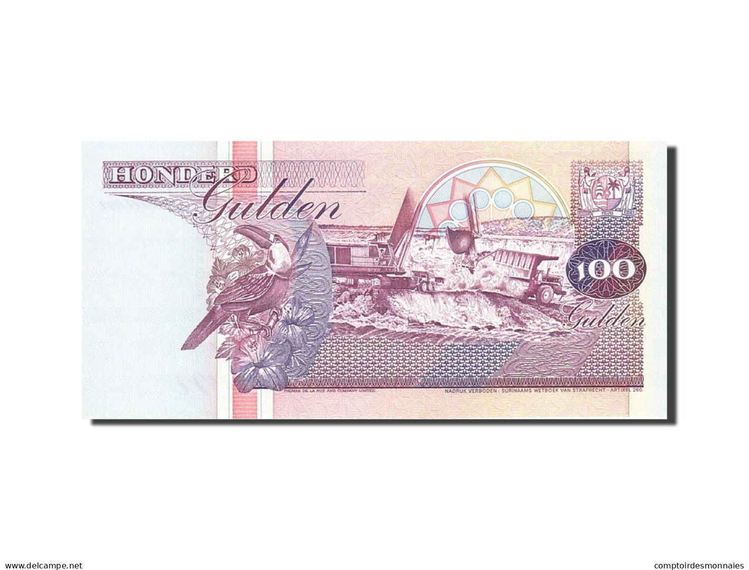 Billet, Surinam, 100 Gulden, 1991-1997, 1998-02-10, KM:139b, NEUF - Surinam