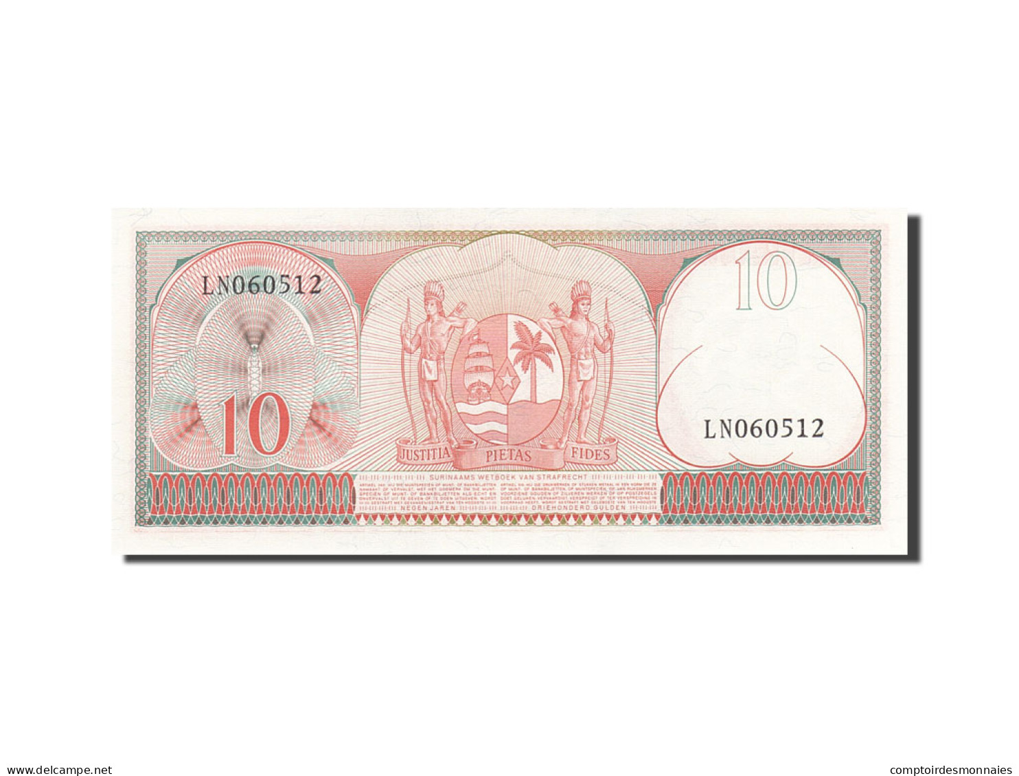 Billet, Surinam, 10 Gulden, 1963, 1963-09-01, KM:121, NEUF - Suriname