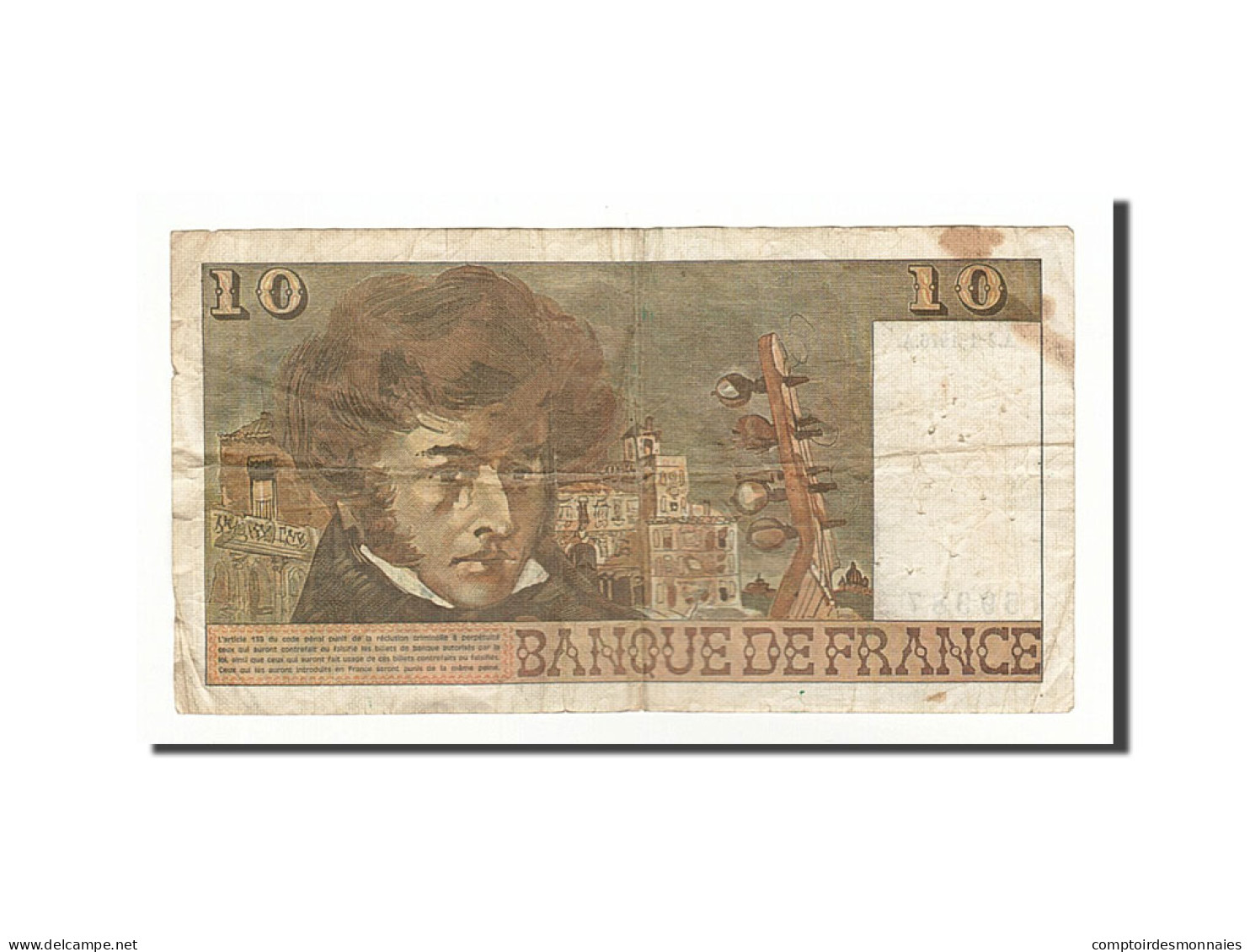 Billet, France, 10 Francs, 1976-01-02, TB, Fayette:F63.16, KM:150c - 10 F 1972-1978 ''Berlioz''