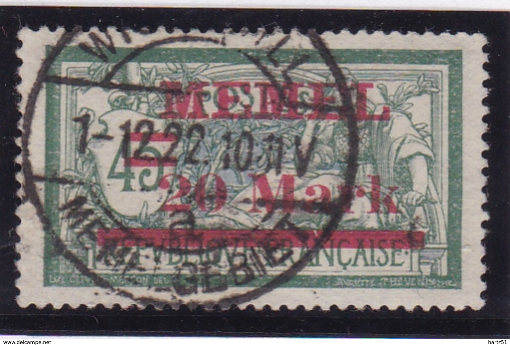 Memel N° 37 Oblitéré - Unused Stamps