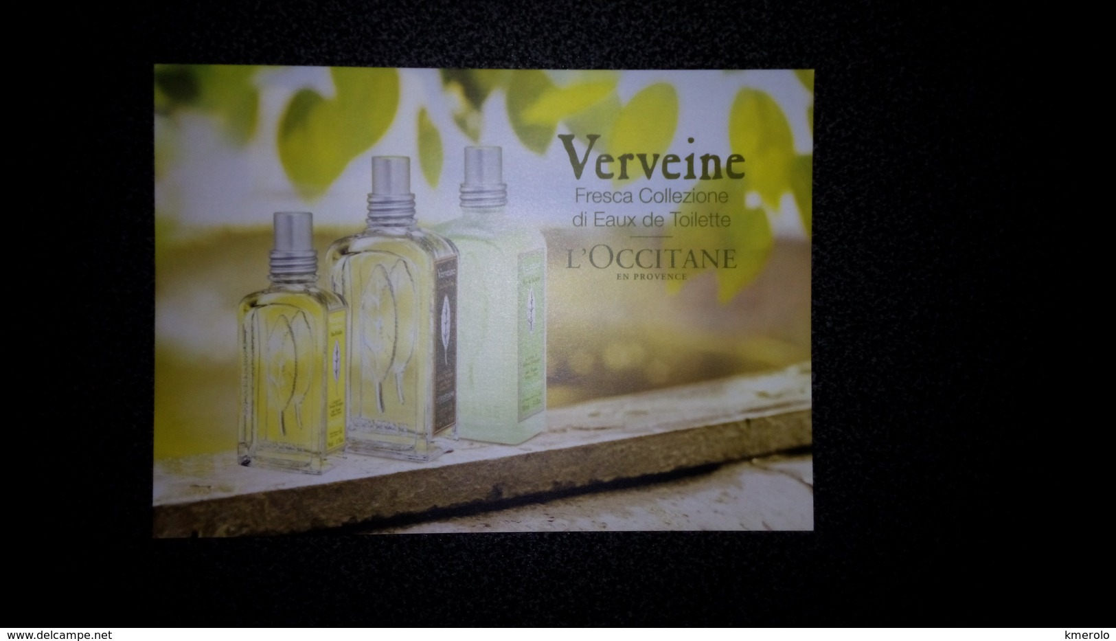L'Occitane Parfum Carte Size Carte Postale 10,5 X 14,5 - Modern (from 1961)