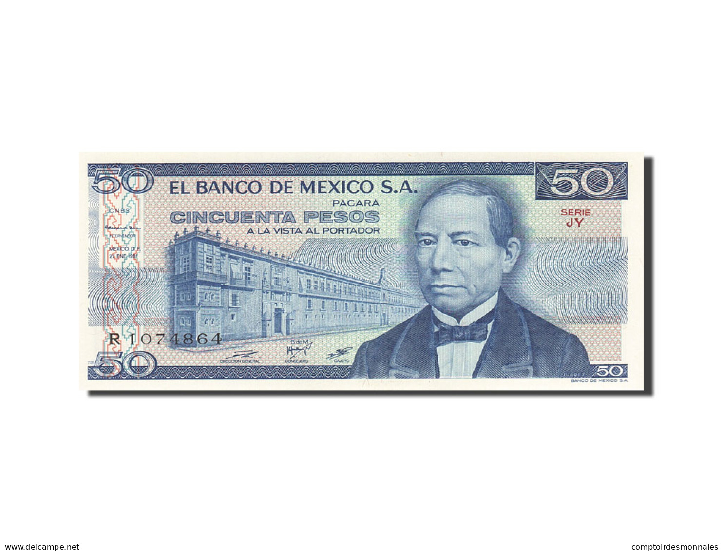 Billet, Mexique, 50 Pesos, 1981, 1981-01-27, KM:73, NEUF - Mexiko