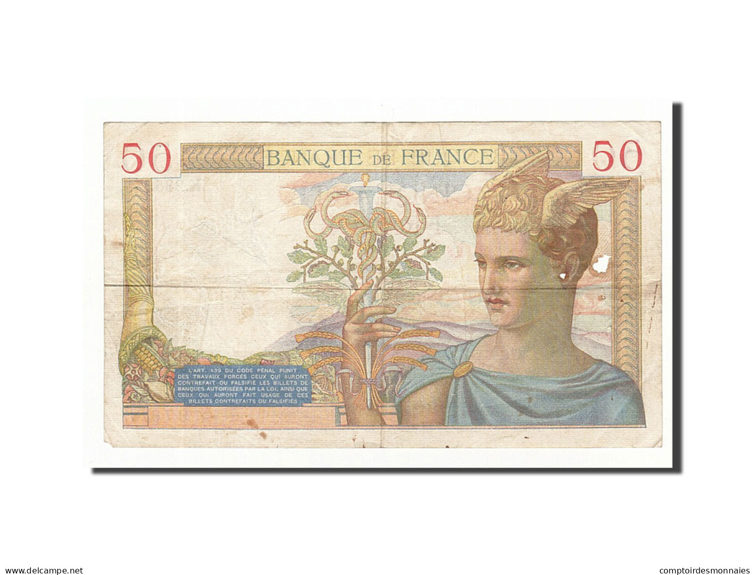 Billet, France, 50 Francs, 1935-07-18, TB, Fayette:17.6, KM:81 - 50 F 1934-1940 ''Cérès''