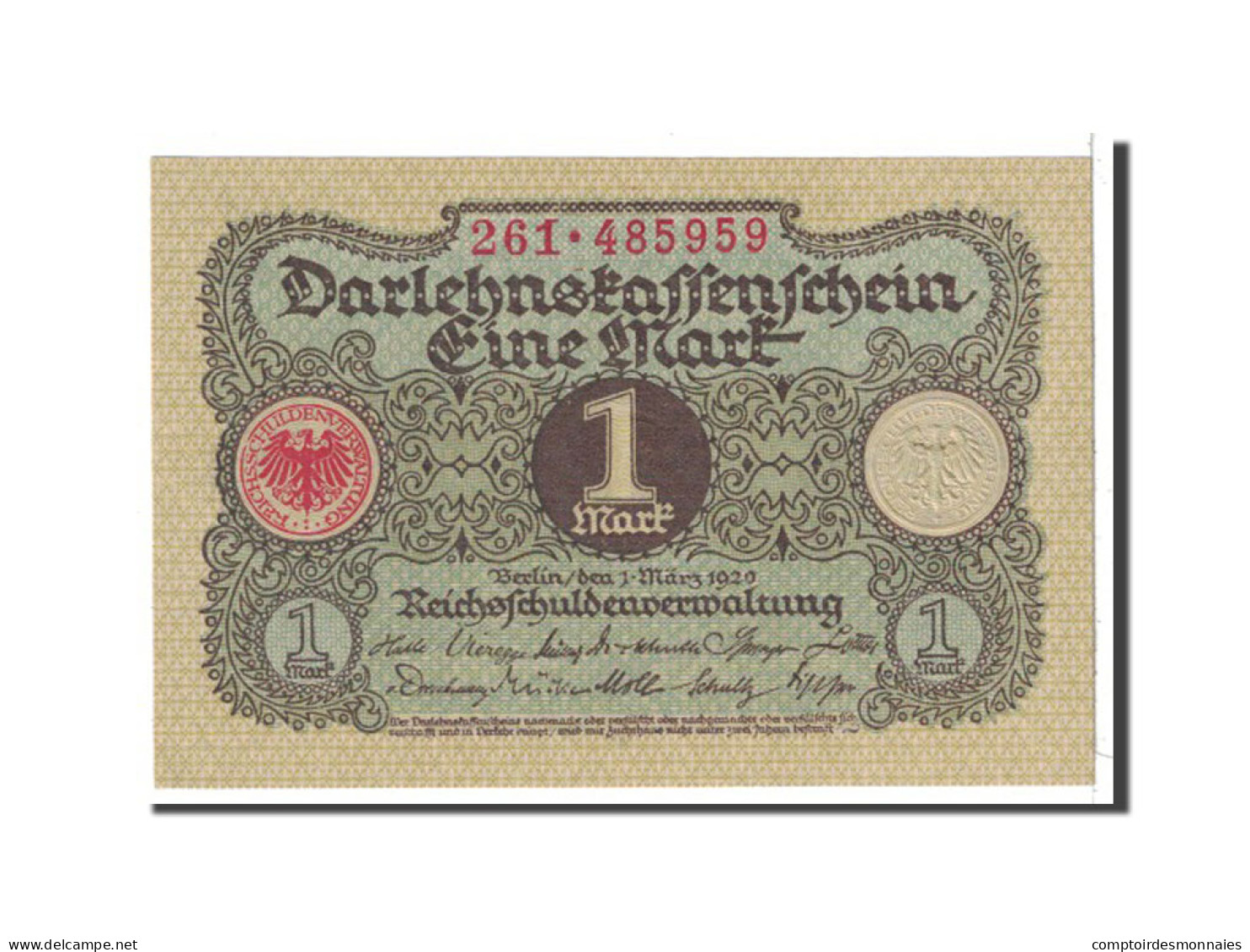 Billet, Allemagne, 1 Mark, 1920, 1920-03-01, KM:58, NEUF - Bundeskassenschein