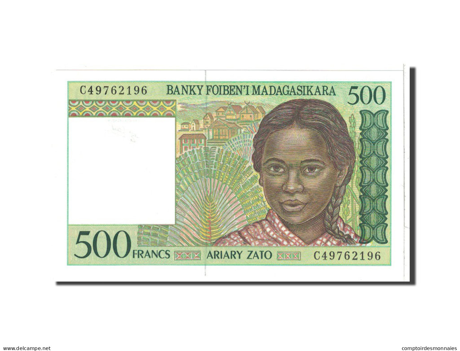 Billet, Madagascar, 500 Francs = 100 Ariary, 1994, Undated, KM:75b, NEUF - Madagaskar